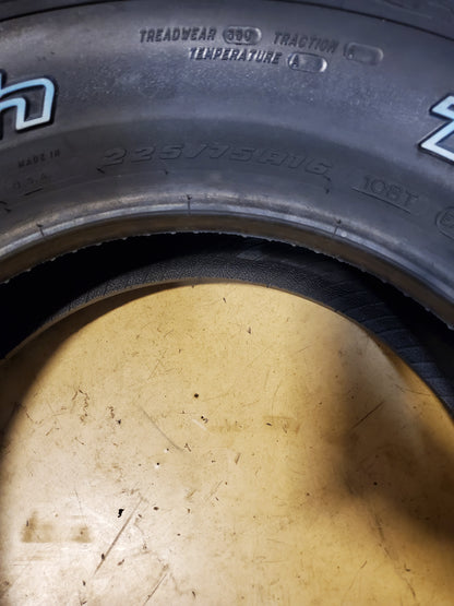 BFGOODRICH TRAIL TERRAIN T/A OWL P 225 75 16 108T XL ALL SEASON TIRE 06260