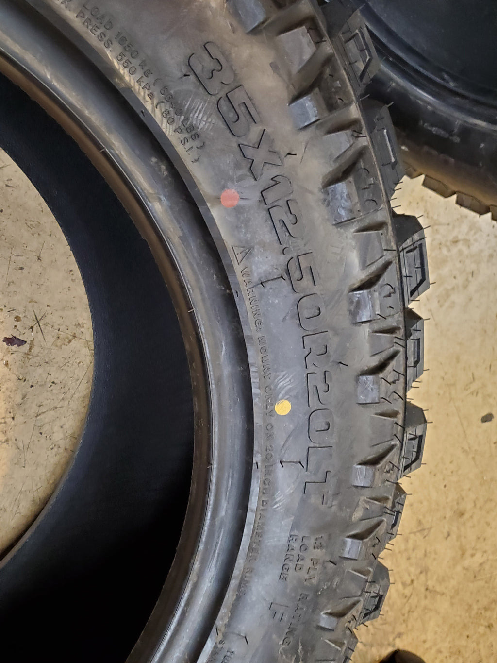 ELDORADO MUD CLAW COMP MTX BSW LT 35 12.5 20 125Q 12PLY MUD TERRAIN TIRE MTX71