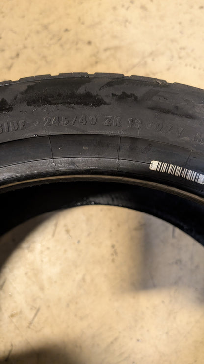 CONTINENTAL EXTREMECONTACT DWS06 PLUS P 245 40 18 97Y XL TIRE 15573000000