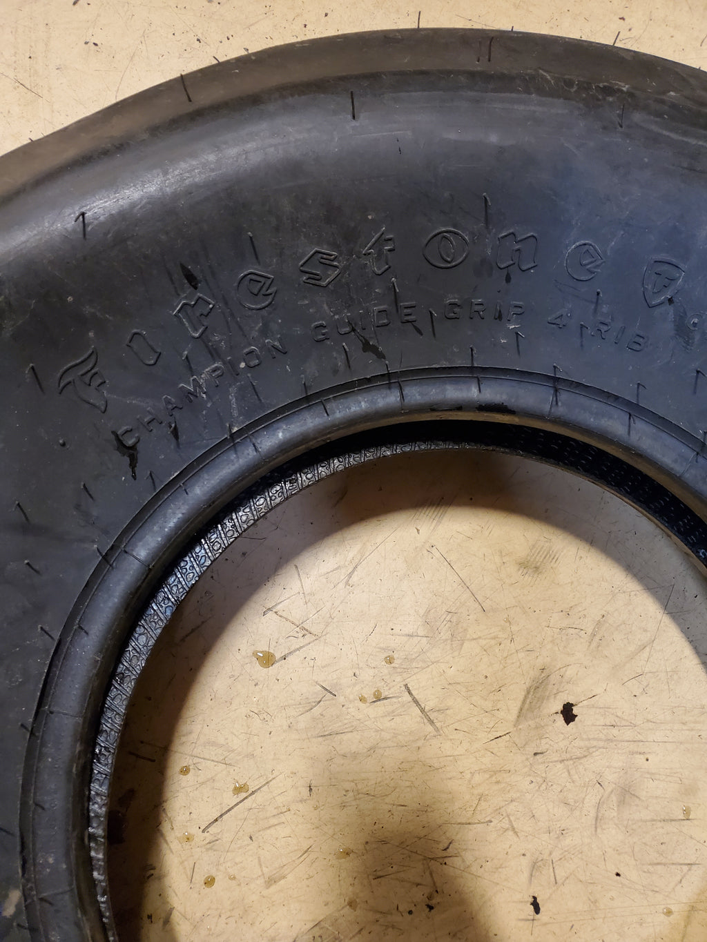 FIRESTONE CHAMPION GUIDER GUIDER GRIP 4 RIB 10 16 8PLY AGRICULTURAL TIRE 008519