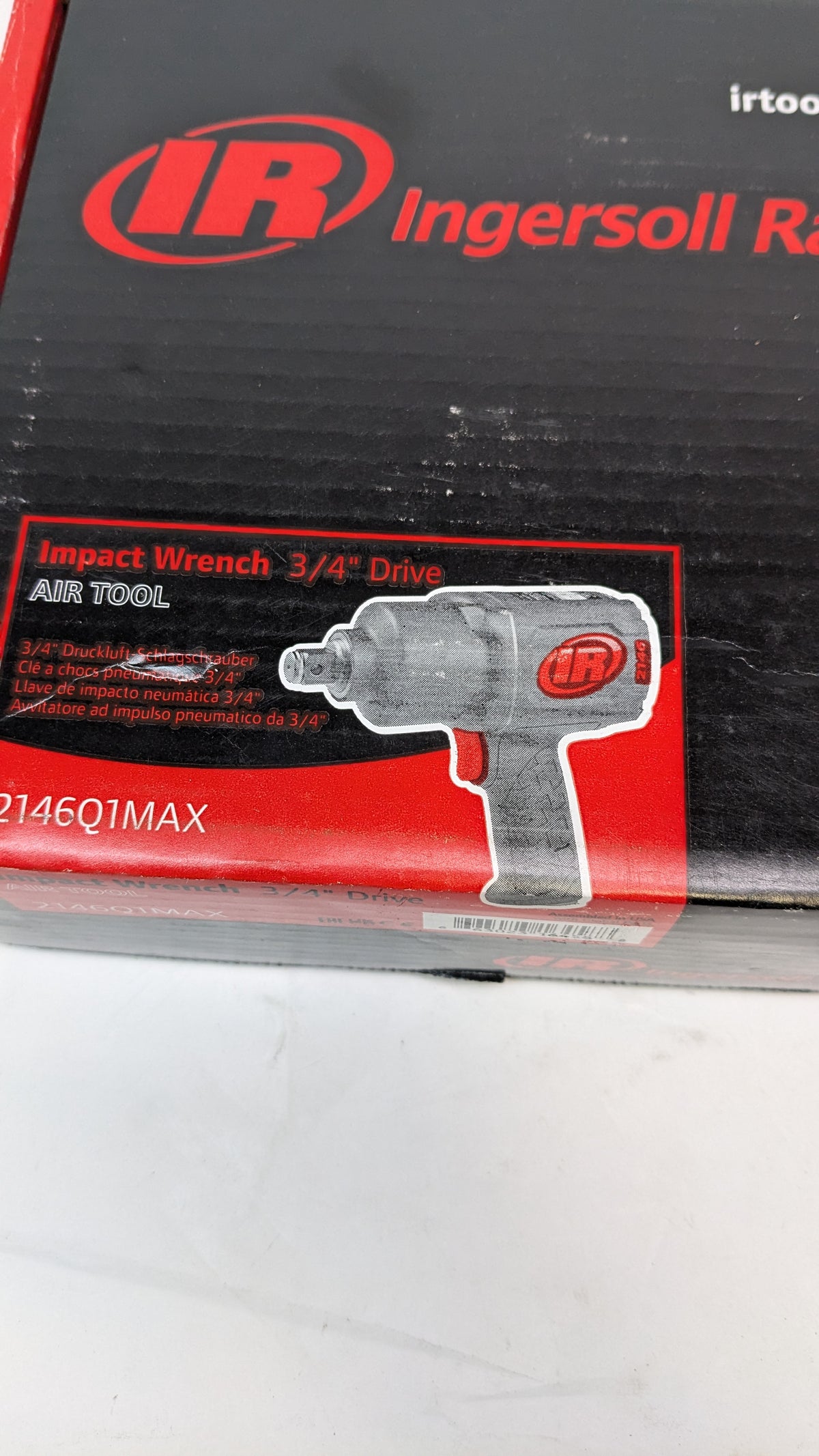 INGERSOLL RAND 3/4-INCH-DRIVE AIR IMPACT WRENCH WITH QUIET PISTOL-GRIP DESIGN 2146Q1MAX