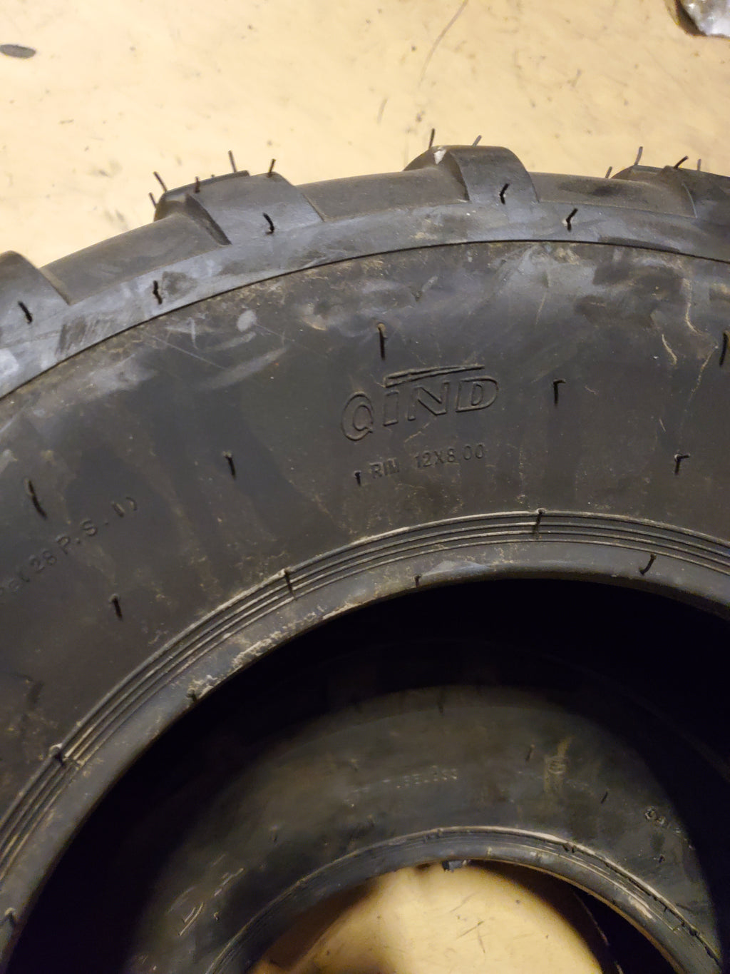 NOS QIND QING DA BSW  25 10 12 45J 4PLY ATV/UTV TIRE QQD251012
