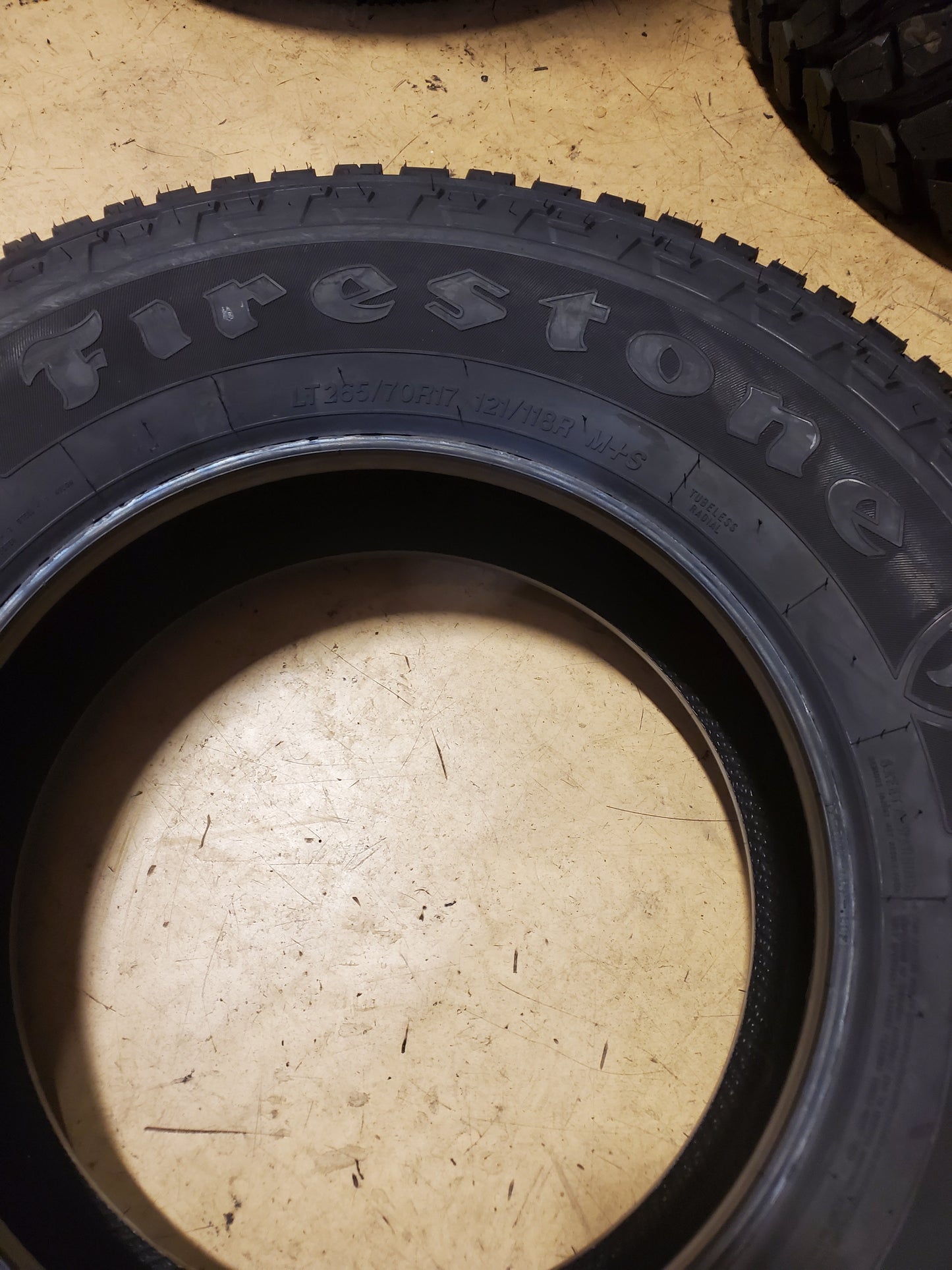 FIRESTONE TRANSFORCE AT2 BSW LT 265 70 17 121/118R 10PLY ALL TERRAIN TIRE 013868