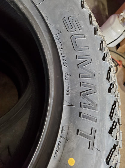 SUMMIT TRAIL CLIMBER AT02 BSW LT 275 65 20 126/123R 10PLY ALL TERRAIN TIRE 20937