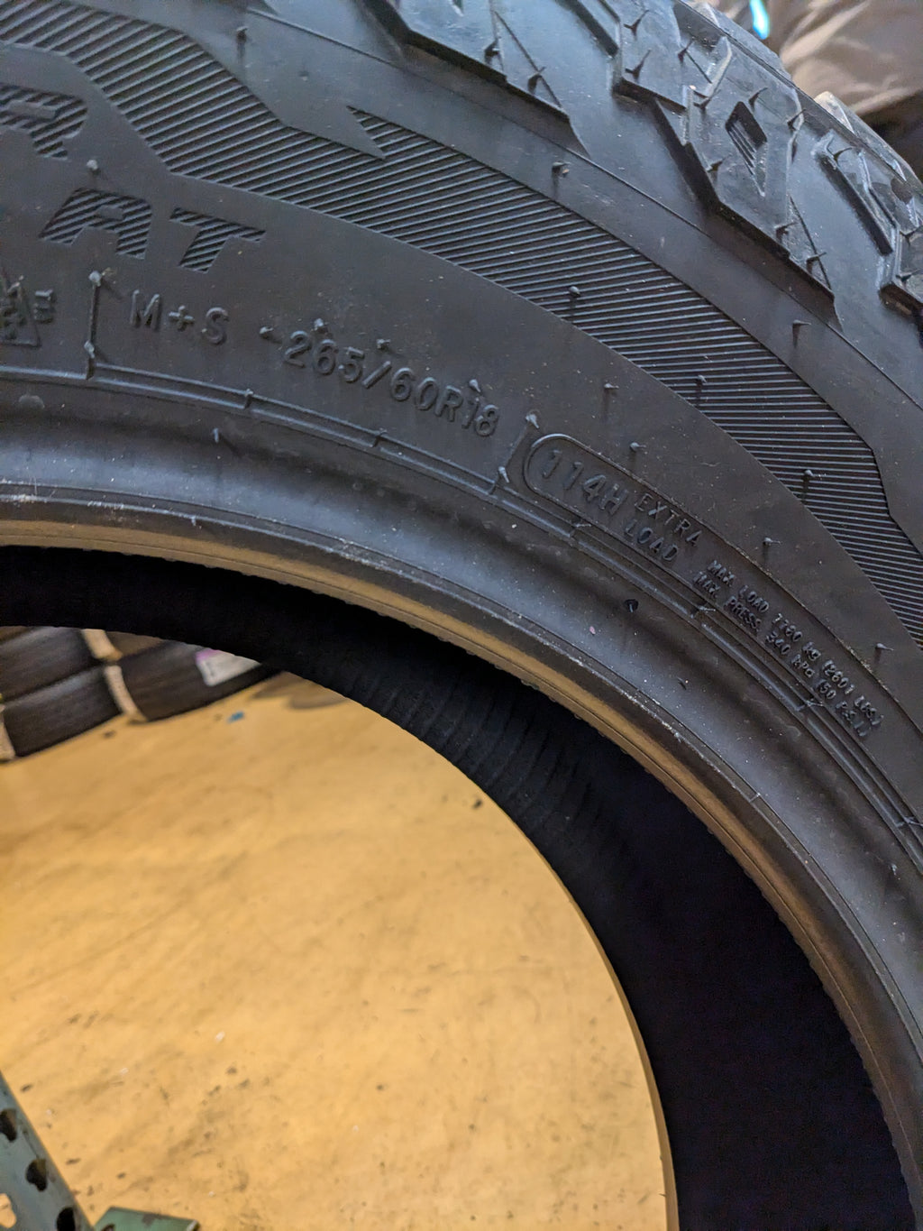 COOPER DISCOVERER ROAD+TRAIL RT P 265 60 18 114H XL ALL TERRAIN TIRE 171286049