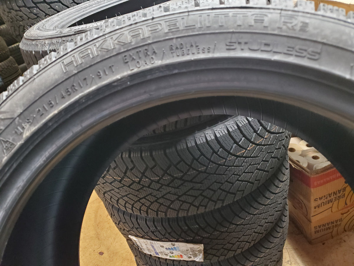 4 NOKIAN HAKKAPELIITTA R5 BSW P 215 45 17 91T XL WINTER TIRE T432154