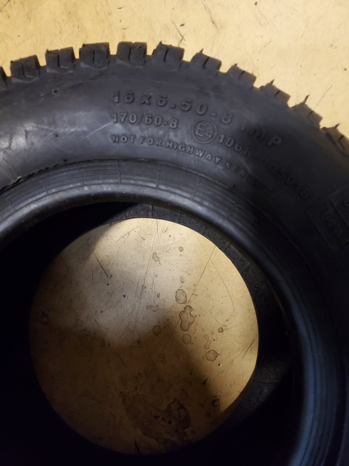 CARLSTAR TURF MASTER BSW 16 6.5 8 4PLY LAWN TIRE 5114011