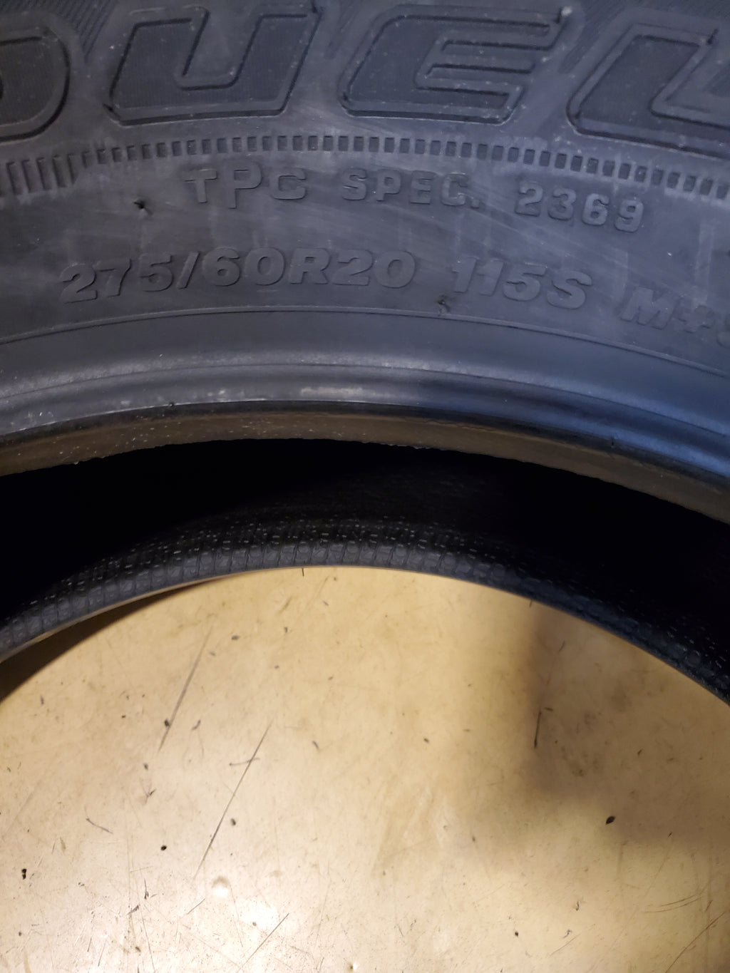 BRIDGESTONE DUELER A/T RH-S BSW P 275 60 20 115S ALL TERRAIN TIRE 005493