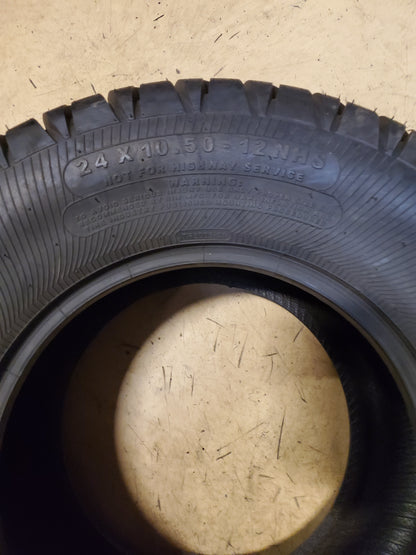 OTR ARMSTRONG ZERO-T BSW  24 10.5 12 4PLY LAWN TIRE T1330424105012