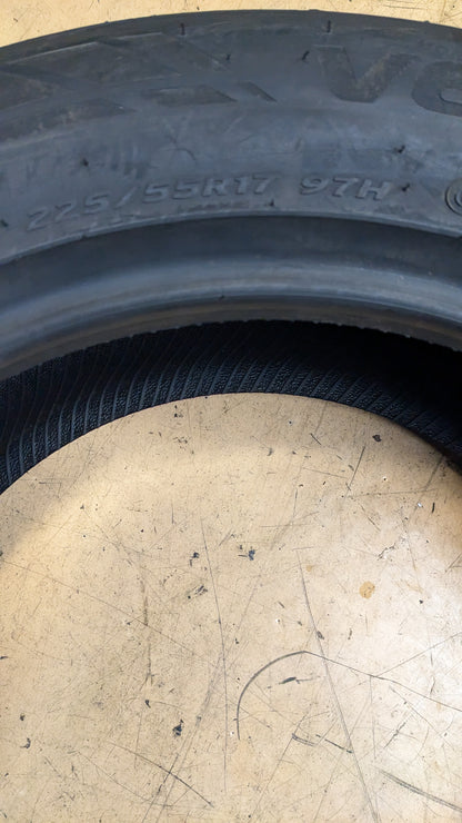 NOS HANKOOK VENTUS S1 NOBLE 2 BSW P 255 55 17 97H UHP ALL SEASON TIRE 1015312