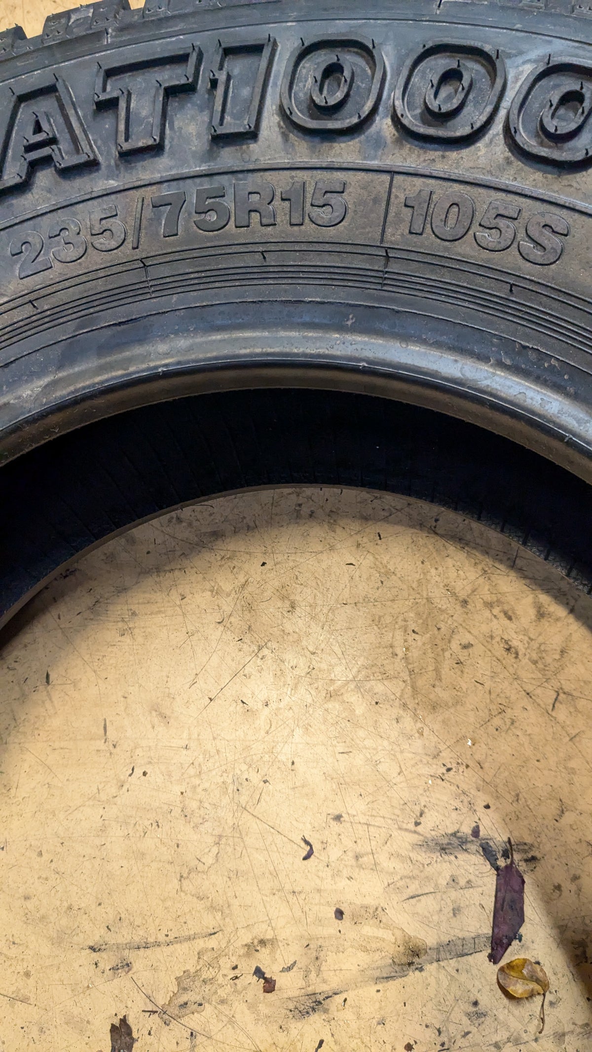 ZEETEX AT1000 BSW P 235 75 15 105S ALL TERRAIN TIRE 1200032138