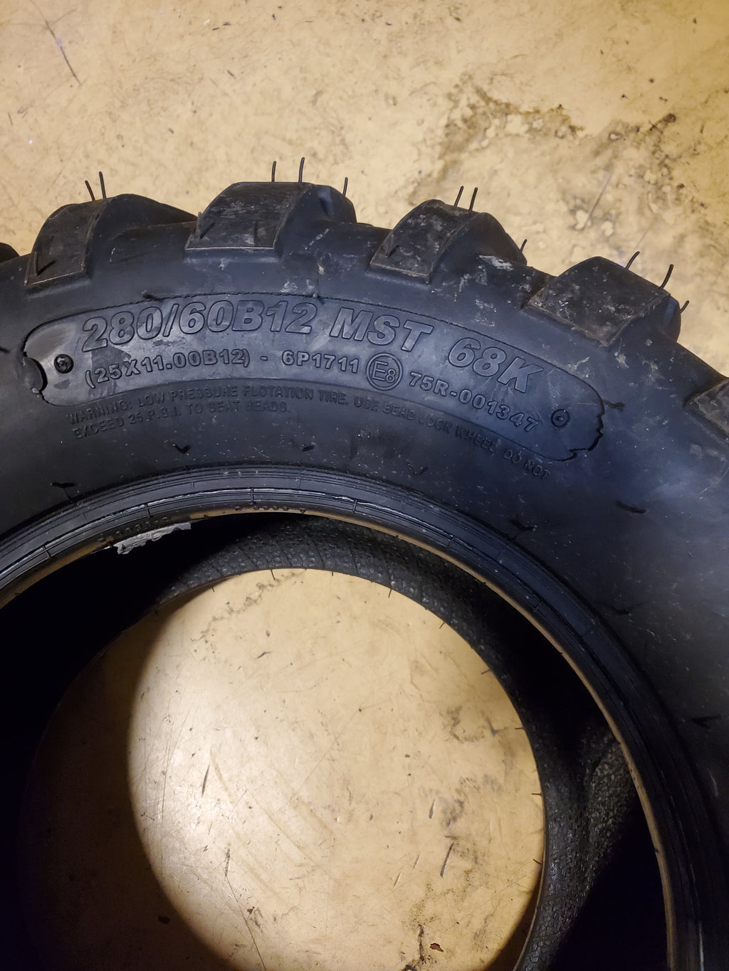CARLSTAR AT489 XD BSW 25 11 12 68K 8PLY ATV/UTV TIRE 6P1711