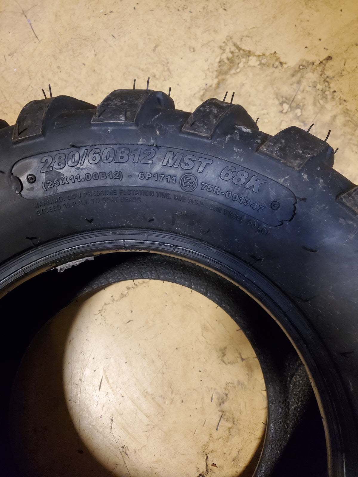 CARLSTAR AT489 XD BSW 25 11 12 68K 8PLY ATV/UTV TIRE 6P1711