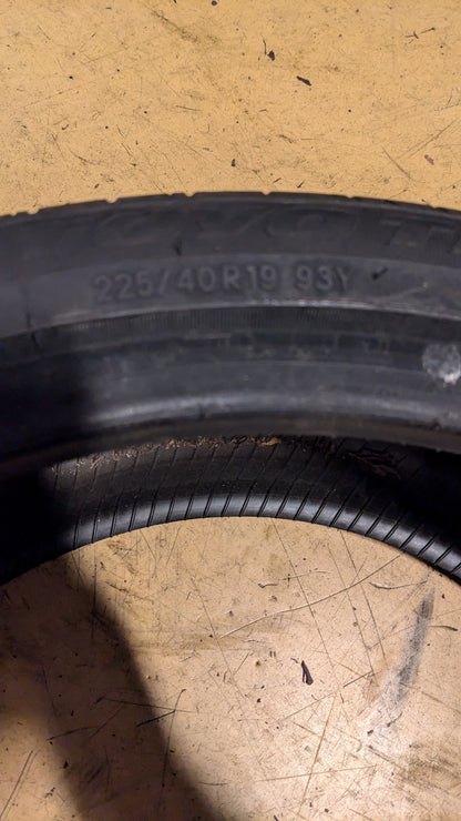 TOYO PROXES SPORT 2  BSW P 225 40 19 93Y XL PERFORMANCE TIRE 237450