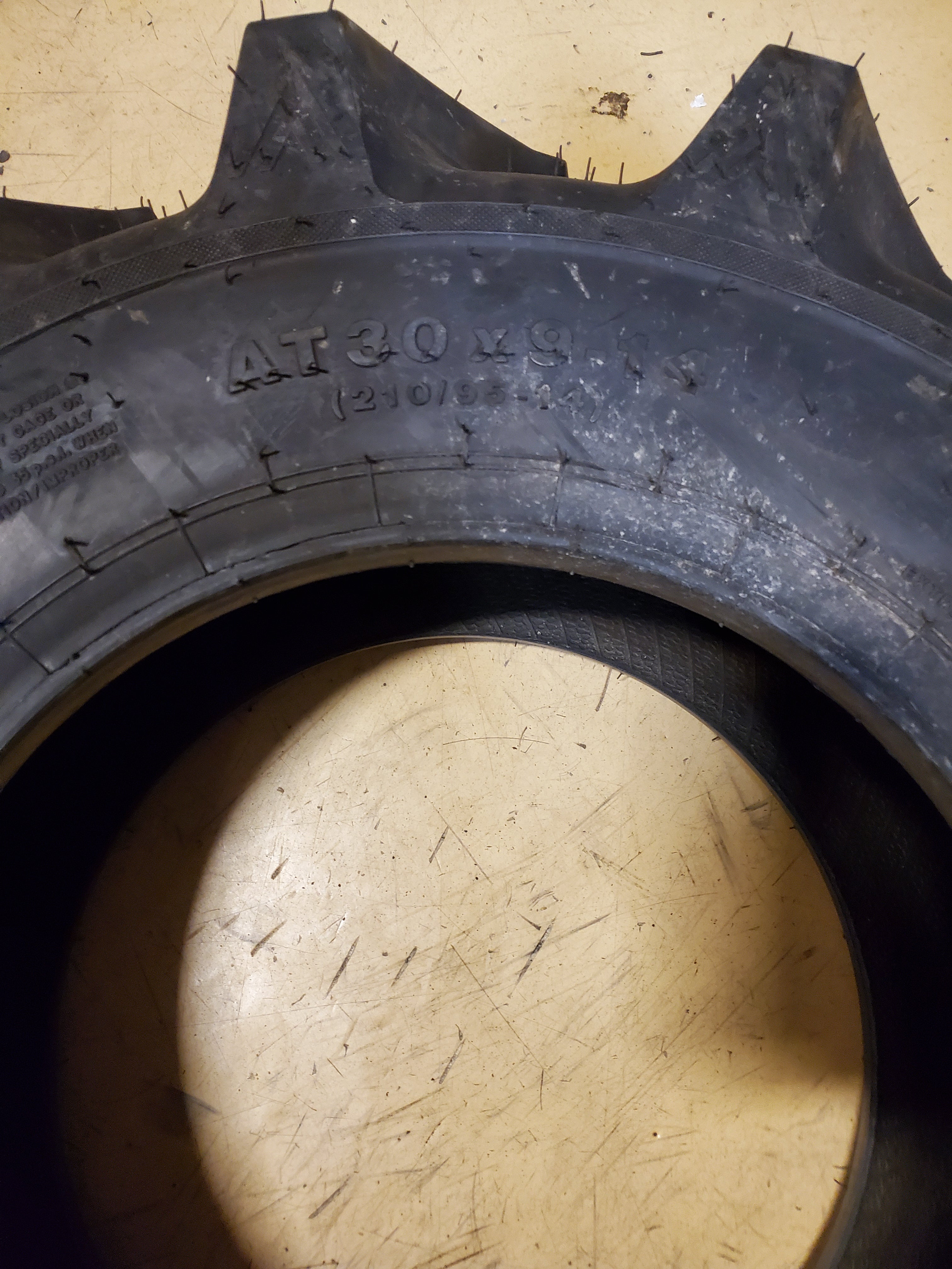 NOS BKT AT-171 BSW AT 30 9 14 6PLY ATV/UTV TIRE 94056873