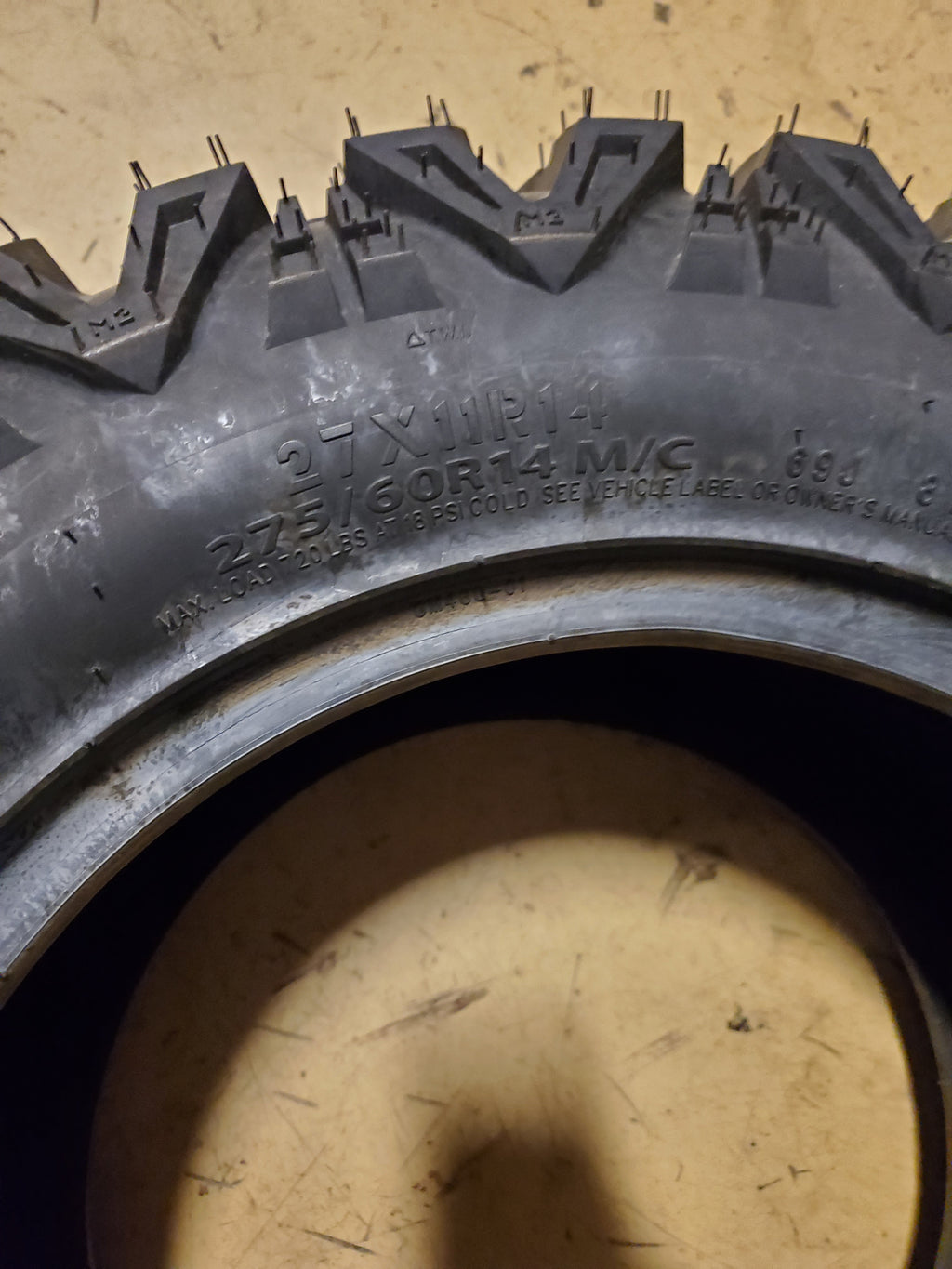AMS M2 EVIL BSW  27 11 14 69J 8PLY ATV/UTV TIRE 1416361