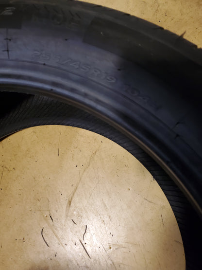 NOS HANKOOK VENTUS S1 NOBLE2 MOE BSW P 255 45 19 104H XL UHP TIRE 1022328