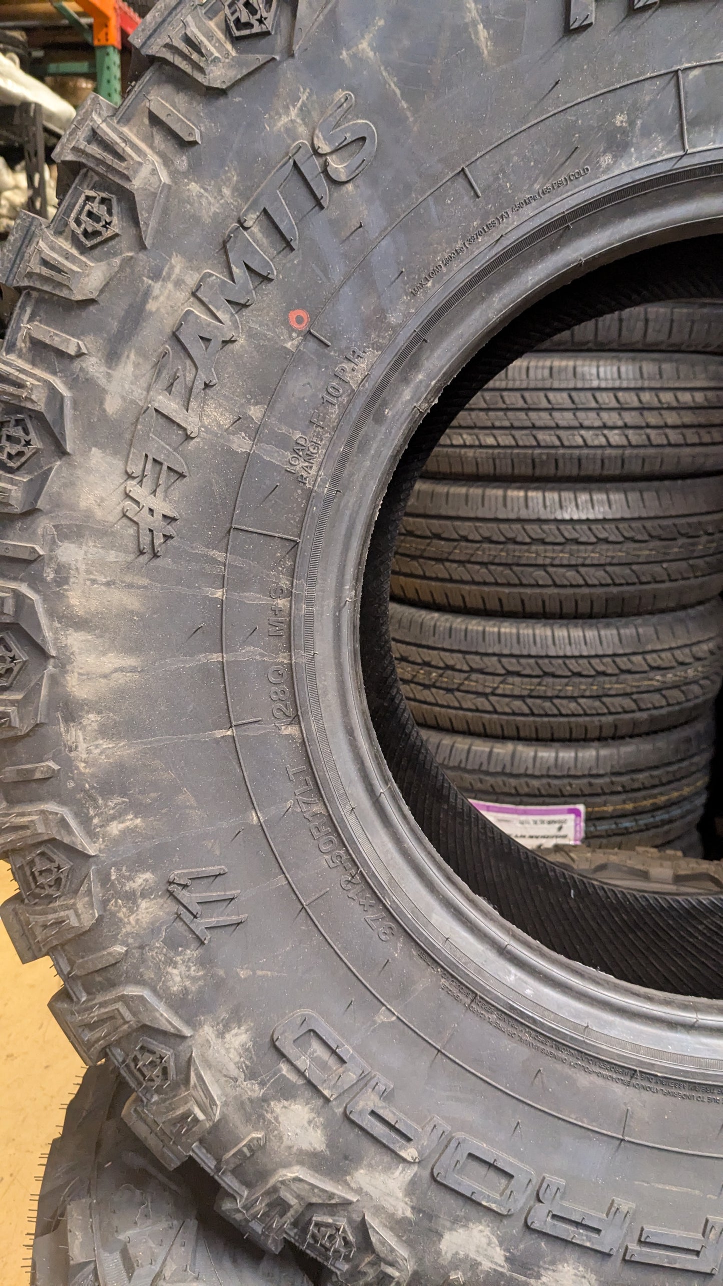 HERCULES TIS OFFROAD BSW LT 37 12.5 17 128Q 10PLY MUD TERRAIN TIRE 98749