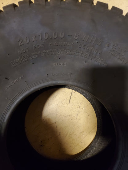 RUBBERMASTER V-TURF BSW 20 10 8 4PLY LAWN TIRE RMVT20108