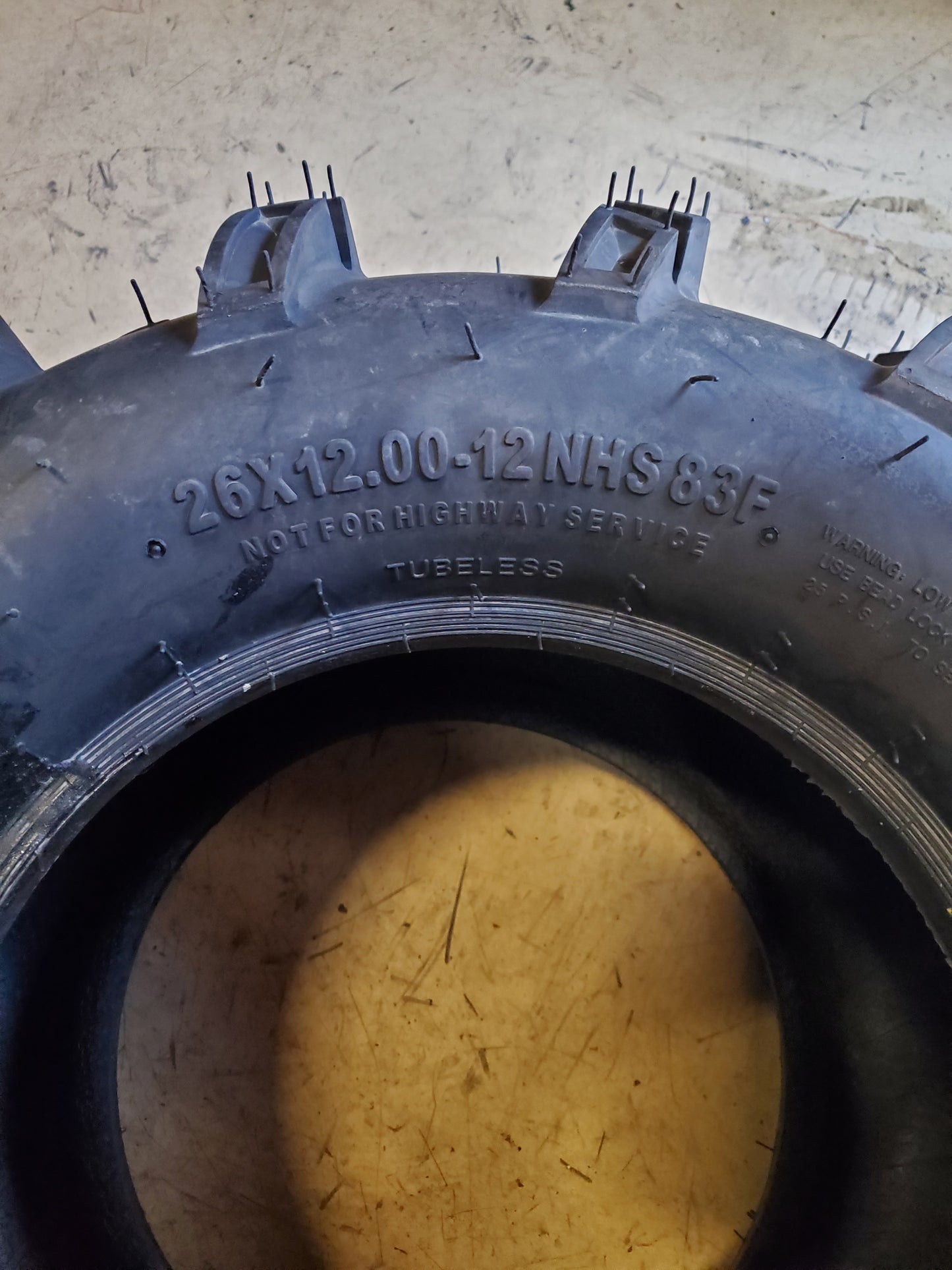 ITP MUD LITE BSW 26 12 12 83F 6PLY ATV/UTV TIRE 56A361