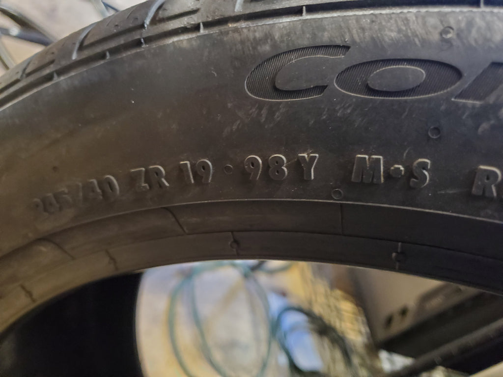 4 CONTINENTAL CONTROLCONTACT SPORT SRS+ P 245 40 19 98Y TIRE 15575790000