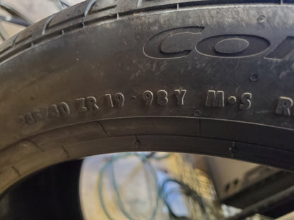 4 CONTINENTAL CONTROLCONTACT SPORT SRS+ P 245 40 19 98Y TIRE 15575790000