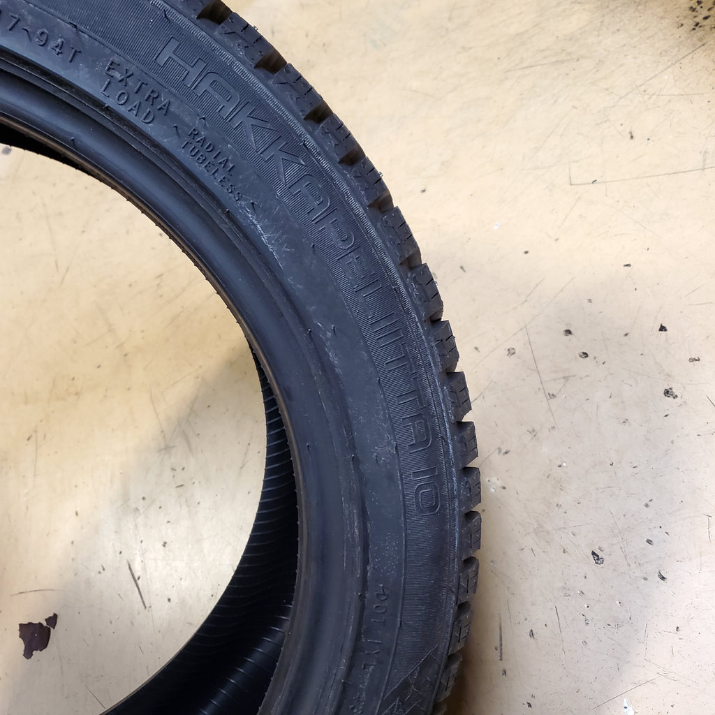 2 NOKIAN HAKKAPELIITTA 10 STUDDED P 225 45 17 94T XL SNOW WINTER TIRES TS32433