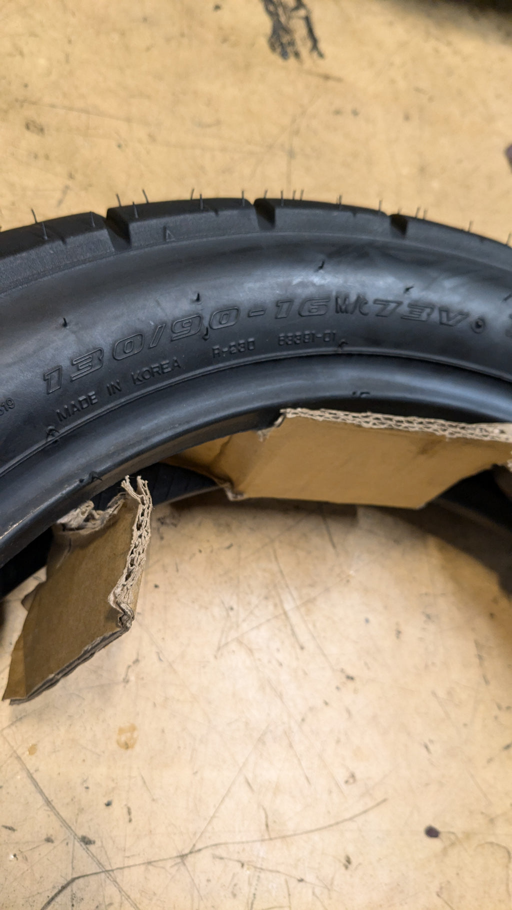 SHINKO TOUR MASTER BSW P 130 90 16 73V FRONT MOTORCYCLE TIRE 874172