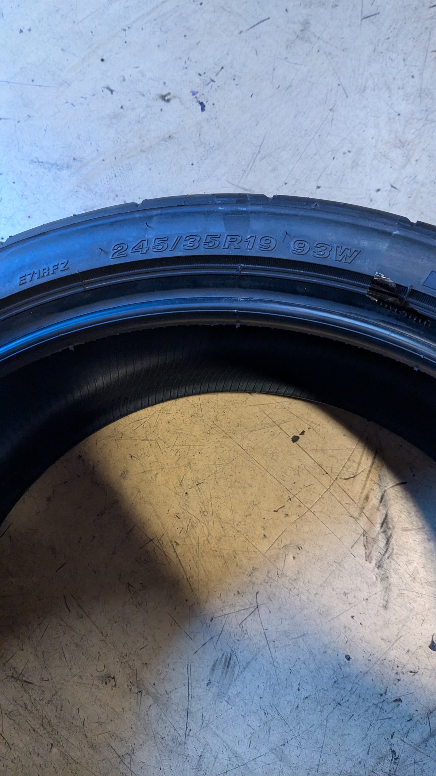 BRIDGESTONE POTENZA RE-71RS BSW P 245 35 19 93W XL UHP TIRE 006173