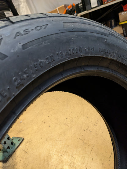 GENERAL G-MAX AS-07 P 245 50 18 100W SL ALL SEASON TIRE 15579860000