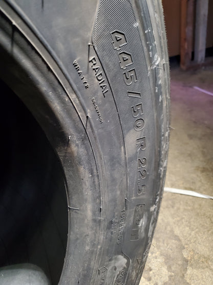 MICHELIN X ONE MULTI ENERGY T BSW LT 445 50 22.5 168L 20PLY TRAILER TIRE 33836