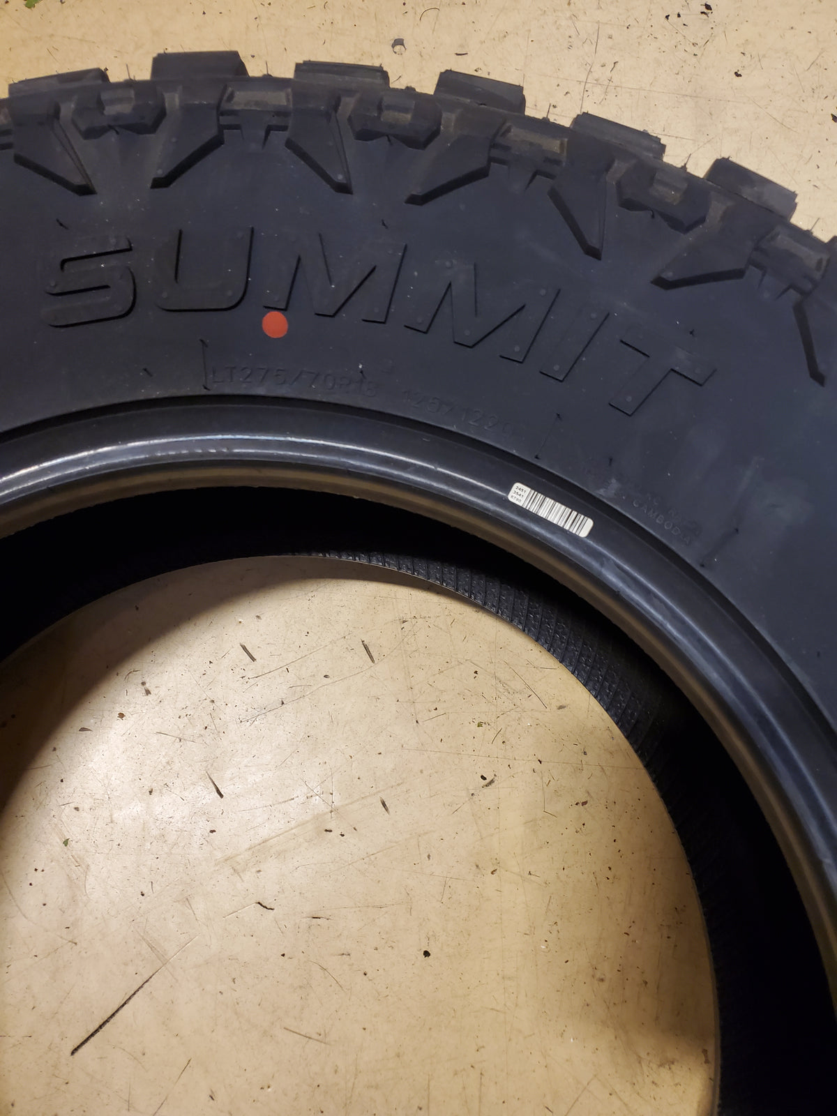 SUMMIT TRAIL CLIMBER RT BSW LT 275 70 18 125/122Q 10PLY RUGGED TERRAIN TIRE 1600713
