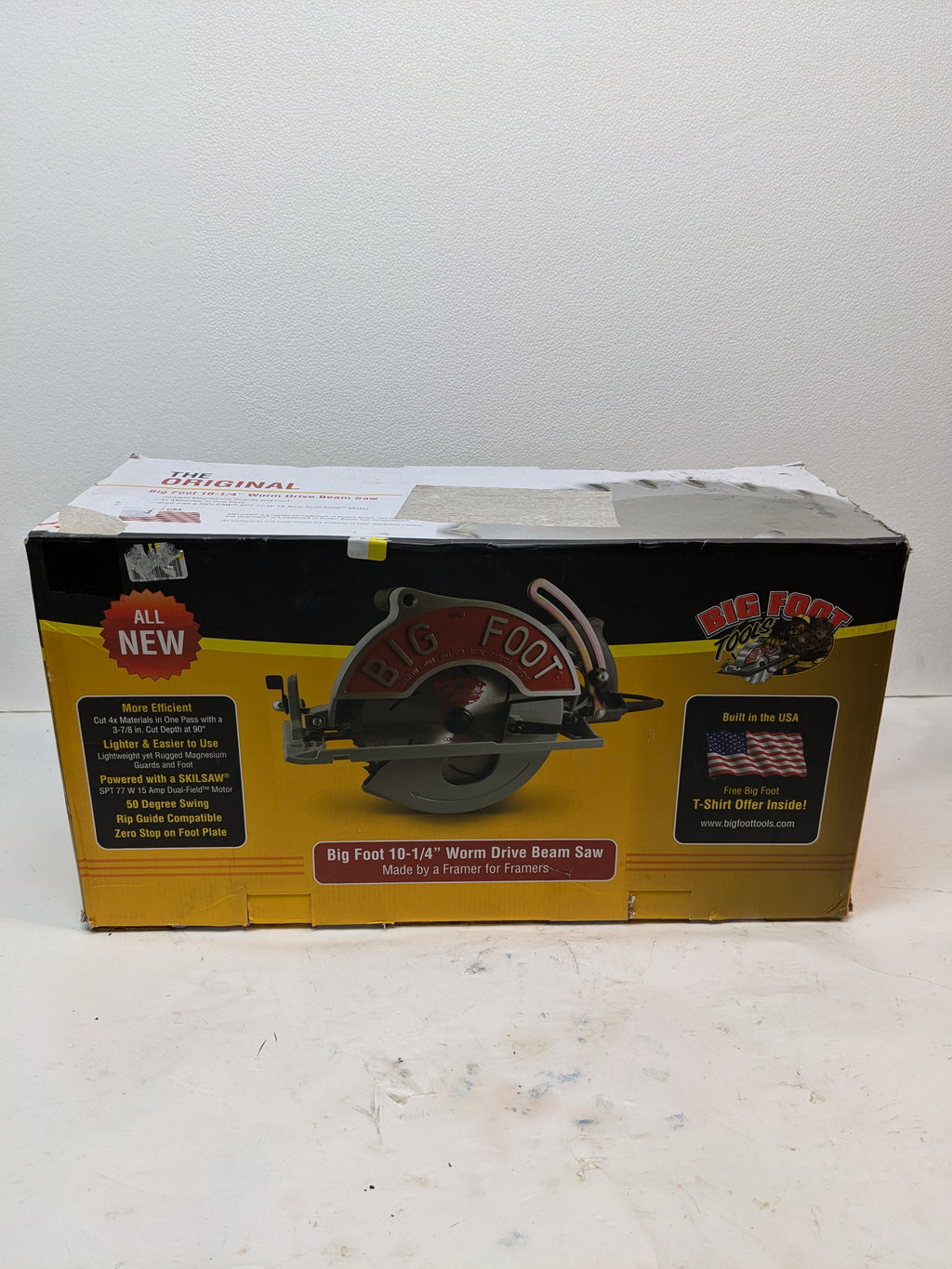 BIG FOOT BF-UG 10-1/4-INCH WORMDRIVE MAGNESIUM CIRCULAR SAW W/ SKIL MOTOR SC-1025SU
