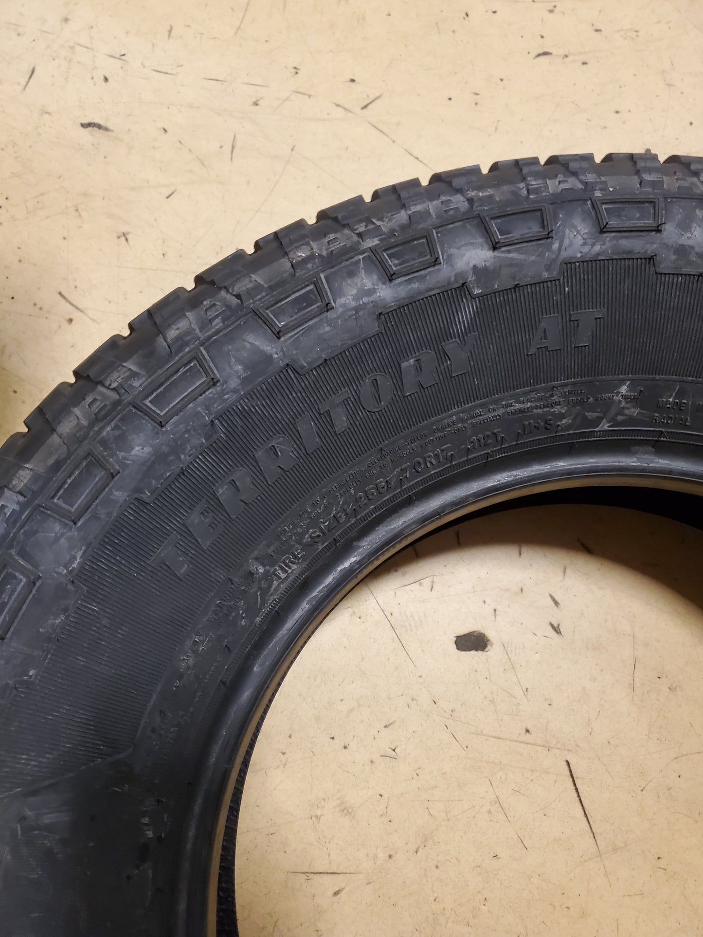 GOODYEAR WRANGLER TERRITORY AT BSW P 255 70 17 112T ALL TERRAIN TIRE 741067681