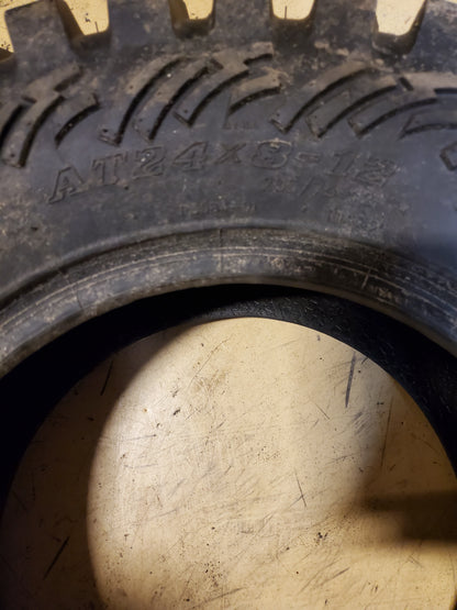 QUADBOSS QBT448 BSW AT 24 8 12 40J 6PLY ATV/UTV TIRE P308424812