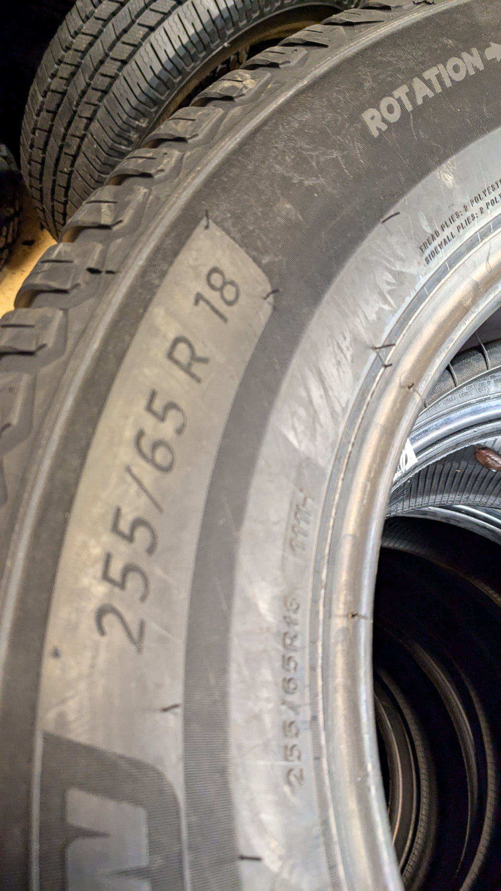 2 MICHELIN CROSSCLIMATE 2 BSW P 255 65 18 111H ALL SEASON TIRE 90299