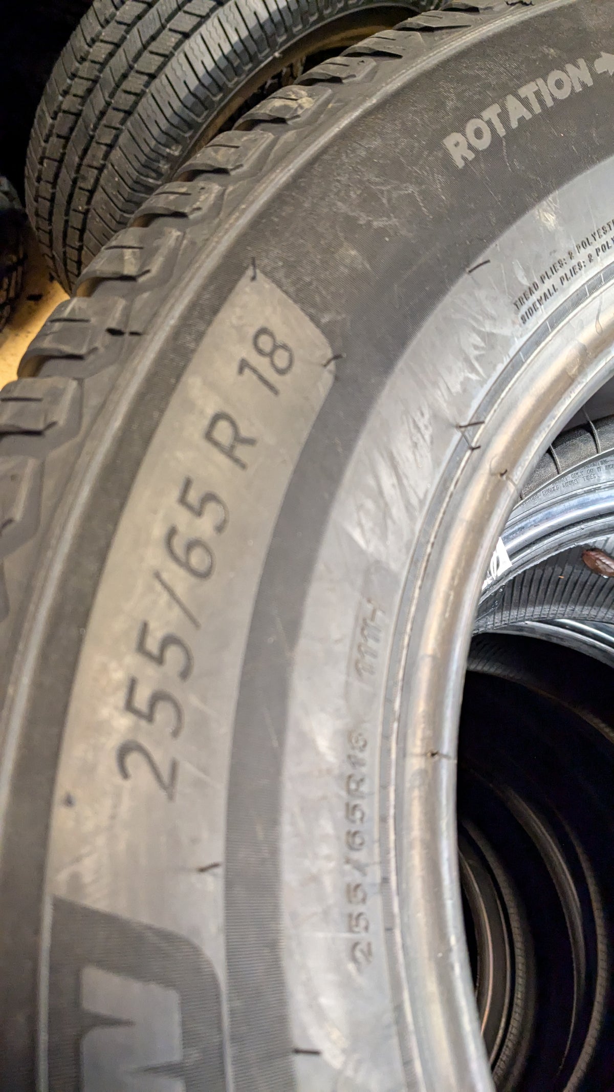 2 MICHELIN CROSSCLIMATE 2 BSW P 255 65 18 111H ALL SEASON TIRE 90299