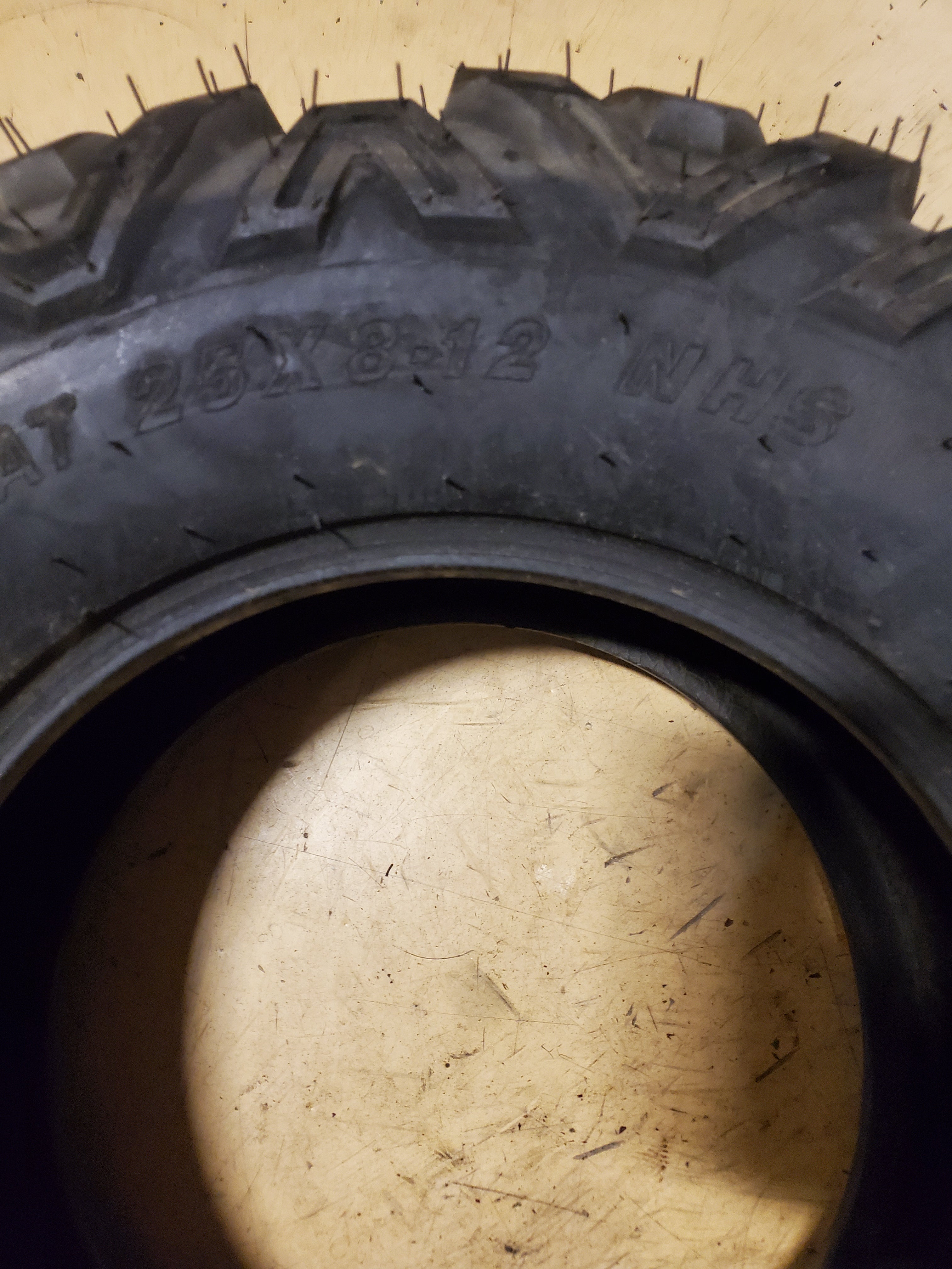 MILLION PARTS  BSW AT 25 8 12 6PLY ATV/UTV TIRE MP25812