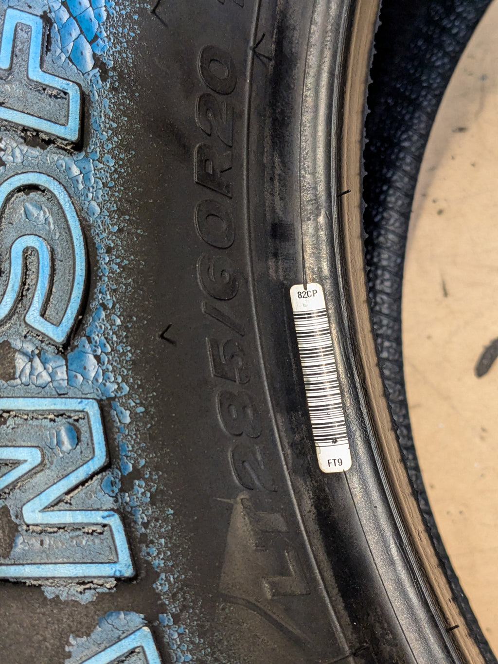 2 FIRESTONE TRANSFORCE AT RWL LT 285 60 20 125/122R ALL TERRAIN TIRE 250126