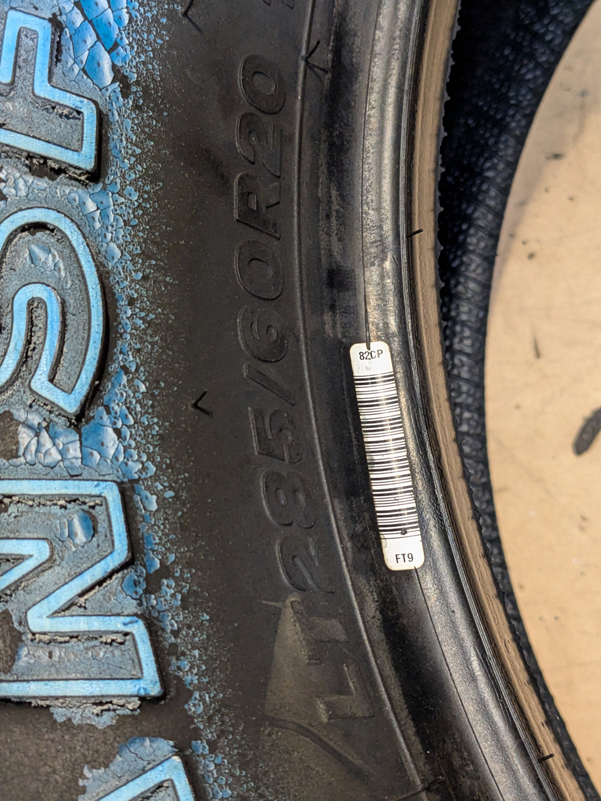 2 FIRESTONE TRANSFORCE AT RWL LT 285 60 20 125/122R ALL TERRAIN TIRE 250126