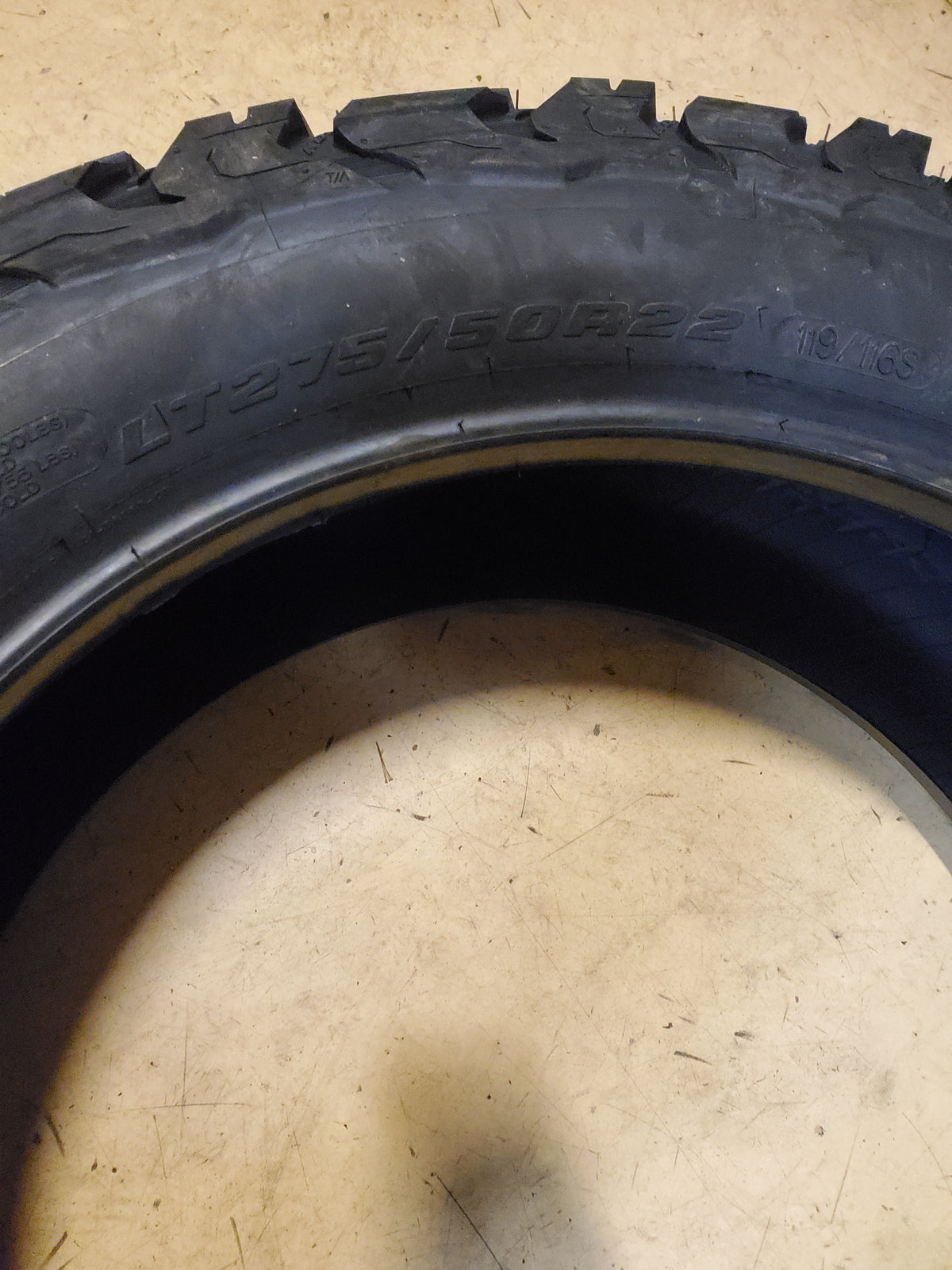 2 BFGOODRICH ALL-TERRAIN T/A KO3 LT 275 50 22 119/116S 10PLY TIRE 17599
