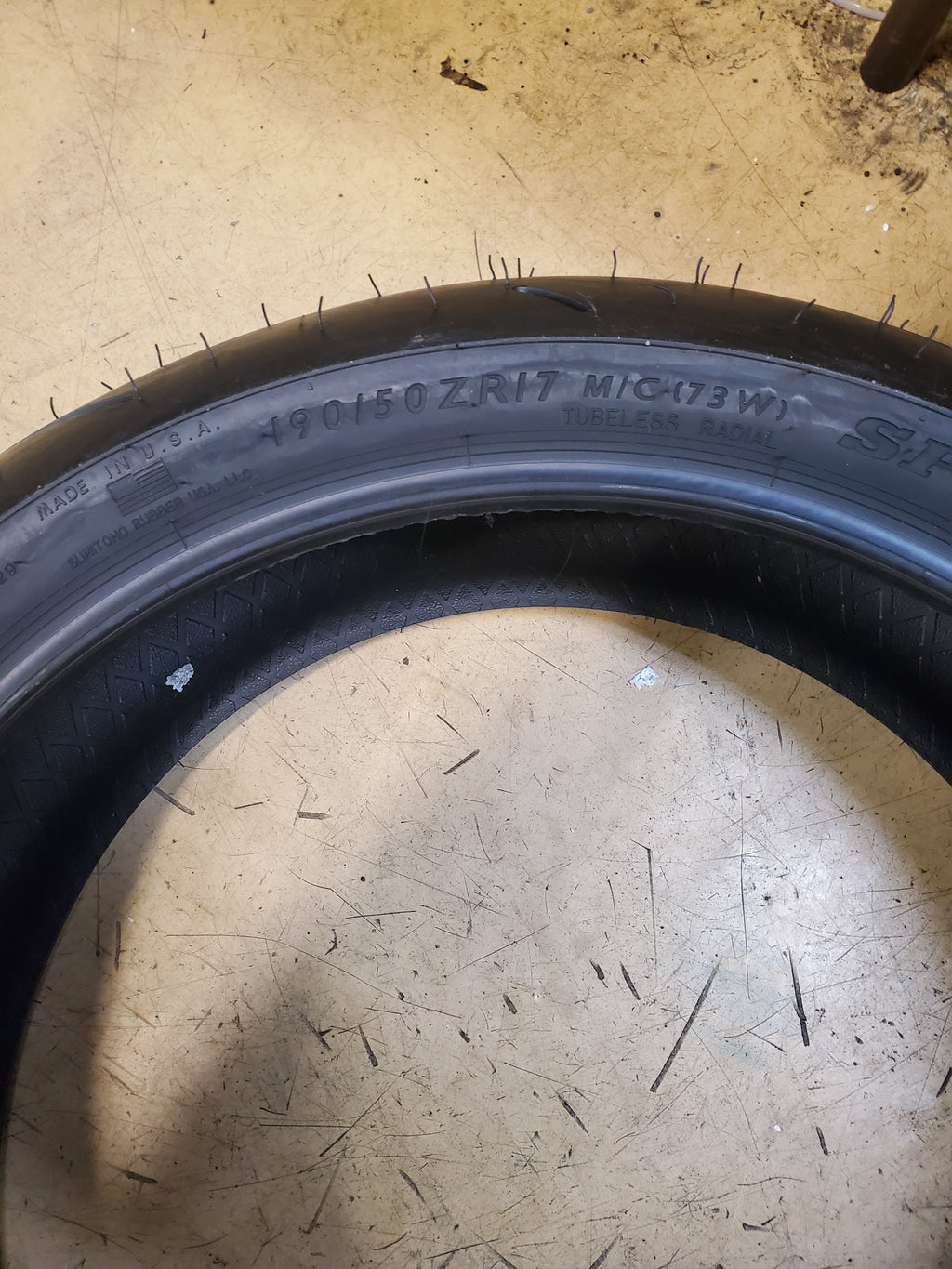 DUNLOP SPORTMAX Q5S BSW 190 50 17 73W REAR MOTORCYCLE TIRE 45258207