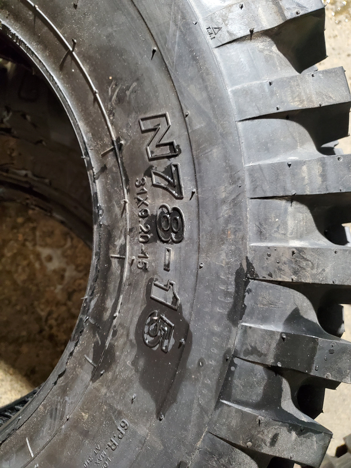 BUCKSHOT MUDDER N78-15 BSW AT 31 9.2 15 6PLY ATV/UTV TIRE BT7815