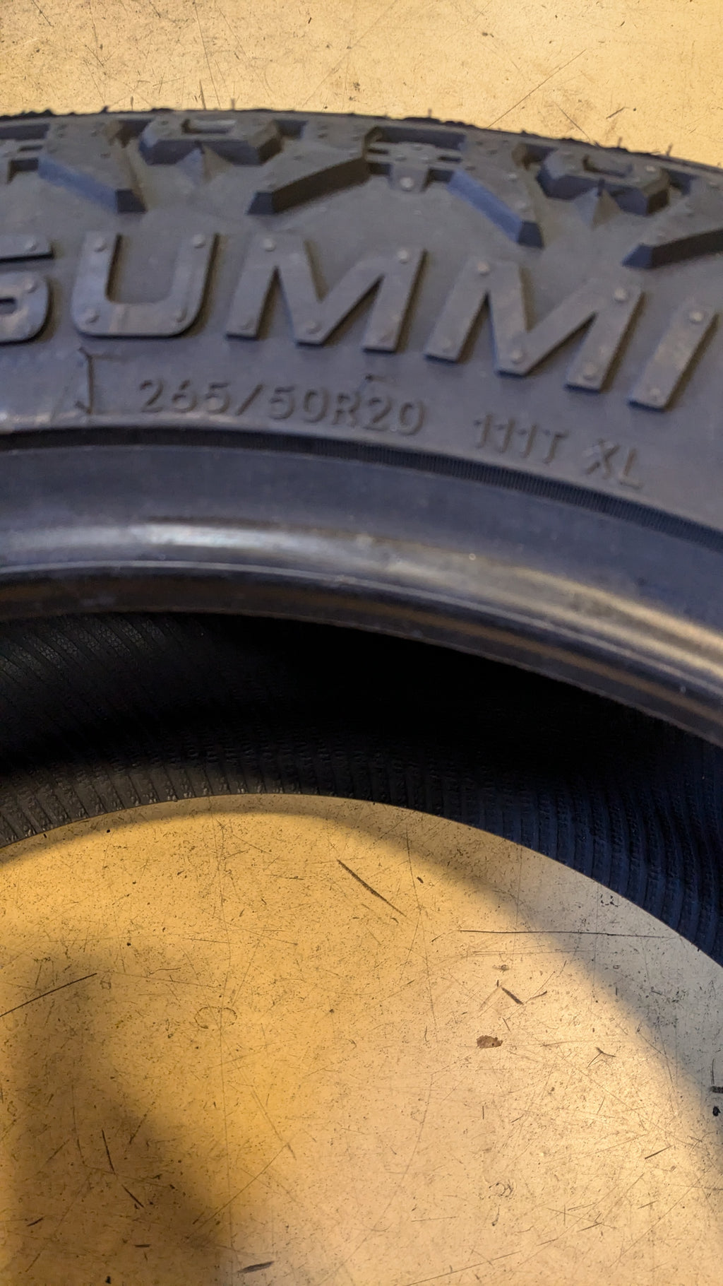 SUMMIT TRAIL CLIMBER RT BSW P 265 50 20 111T XL RUGGED TERRAIN TIRE 1600695