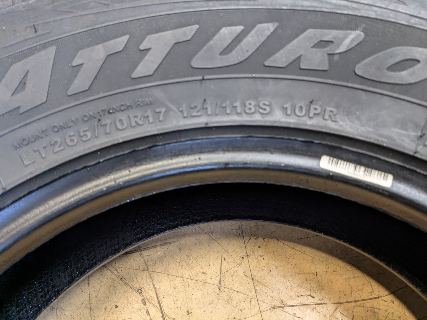 2 ATTURO TRAIL BLADE A/T LT 265 70 17 121/118S E ALL TERRAIN TIRE TBATI0041287