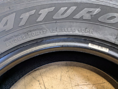 2 ATTURO TRAIL BLADE A/T LT 265 70 17 121/118S E ALL TERRAIN TIRE TBATI0041287