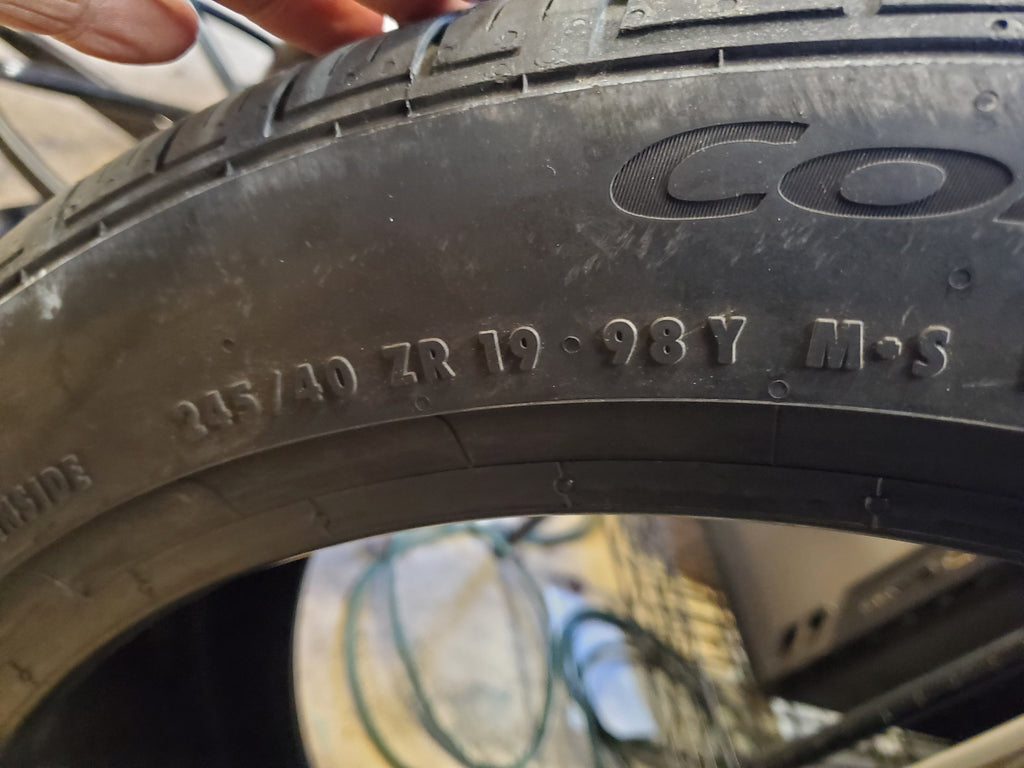 4 CONTINENTAL CONTROLCONTACT SPORT SRS+ P 245 40 19 98Y TIRE 15575790000