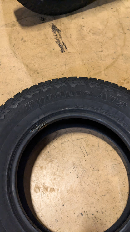 HANKOOK DYNAPRO AT2 BSW P 245 75 17 112T ALL TERRAIN TIRE 1021539