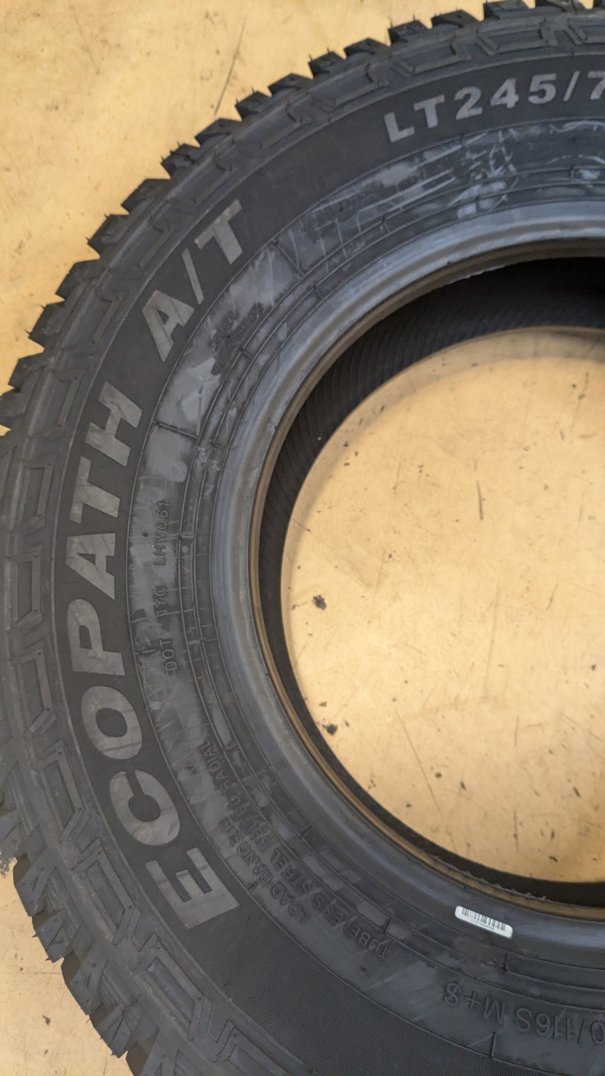2 TRAVELSTAR ECOPATH A/T RWL LT 245 75 16 120/116S 10PLY ALL TERRAIN TIRE LLLT014