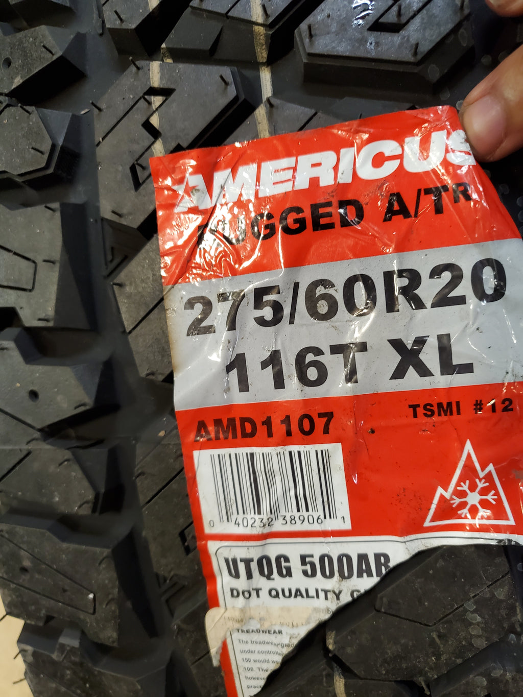 AMERICUS RUGGED ATR BSW LT 275 60 20 116T XL ALL TERRAIN TIRE AMD1107